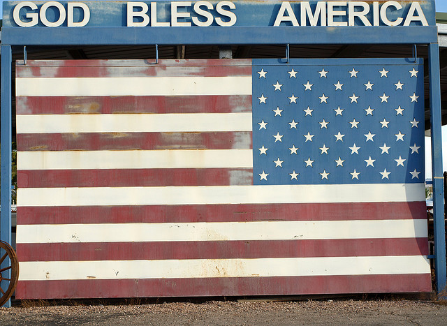 "God Bless America" - Boulder City, NV USA, Antique Store | via Flickr user g Tarded